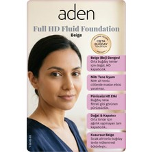 Kentex Aden Full Hd Likit Fondöten 20 ml - 03 Beige(Bej)