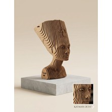 KarX Nefertiti 3D Puzzle, Yaratıcı Hobi, Dıy, Kraft Karton Model Kit