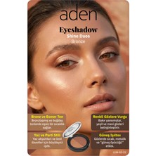 Kentex Aden Eyeshadow Shine Duos - Işıltılı Göz Farı Ikilisi Bronze(Bronz)