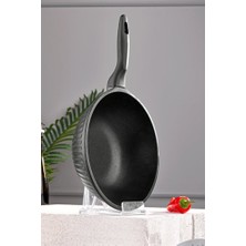 Empressco Döküm Wok Tava 28 Cm, Sağlam ve Şık Mutfak Gereci