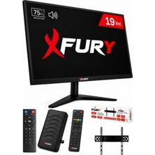 Fury 19’’ (48 Ekran) Monitör|çanaklı/çanaksız Wifi'li Uydu Alıcısı+Tv Askı Aparatı Hediye