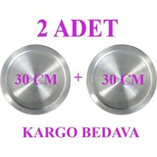 Empressco Iki Adet 30 cm Künefe Kadayıf Tabağı ve Tepsisi, 24 cm Tabanlı Set