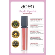 Kentex Aden Liquid Lipstick - Likit Ruj 03 Rosie Brown(Gül Kahvesi)