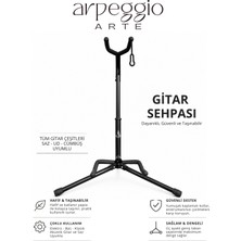 Arpeggio Arte Gitar Sehpası Standı - Katlanabilir Elektro Akustik Klasik Bas Gitar Saz Bağlama Ud Cümbüş Uyumlu
