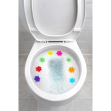 Omilife Mavi Tuvalet Temizleme Jeli Desenli Koku Giderici  Seti Banyo İçin Ferahlatıcı Özellikli