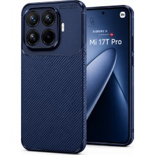 Wowacs Xiaomi Mi 17T Pro Uyumlu Kılıf Karbon Tasarım Kamera Korumalı Silikon Telefon Kılıfı Kapak