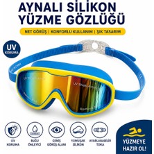 Premini Ayarlanabilir Uv Korumalı Renkli Yüzme Gözlüğü, Şık ve Konforlu Kullanım