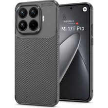 Wowacs Xiaomi Mi 17T Pro Uyumlu Kılıf Karbon Tasarım Kamera Korumalı Silikon Telefon Kılıfı Kapak