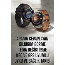 Kentex Mey Ithalat® Akıllı Saat Sesli Görüşme, Nfc Uyumlu, Bildirim Görme ve Uyku ve Sağlık Takibi
