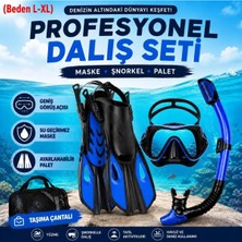 Premini Full Dalış Seti L-Xl, Maske, Şnorkel, Palet, Çantalı, Profesyonel