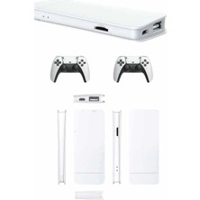Kentex Mey Ithalat® 3D Çift Oyun Kollu 4K Hd Ekran Nostaljik 20.000 Oyunlu Beyaz Game Box