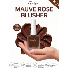 FENİSA Çikolata Renkli, Nemli ve Parlak Bitişli, Doğal Görünümlü Likit Allık Mauve Rose Blusher (F008)