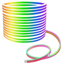 Kentex Mey Ithalat® 3 Metre Rgb Neon LED Şerit Işık Su Geçirmez Kumandalı ve Uygulama Kontrollü Dekoratif Aydınlatma