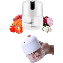 Kentex Mey Ithalat® Mini Doğrayıcı Rondo Taşınabilir Mini El Blender Paslanmaz Çelik