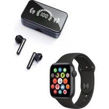 Kentex Mey Ithalat® Şık Tasarımlı Akıllı Saat ve Bluetooth Kulaklık Seti Suya Dayanıklı ve Çok Fonksiyonlu