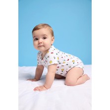 Kidyra %100 Pamuklu Reglan Kol Çıtçıtlı Bebek Body