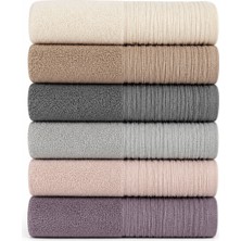 Elif Mira 6 Lı El Yüz Renkli Havlu Seti %100 Pamuklu 50X90 cm Velora Koleksiyon