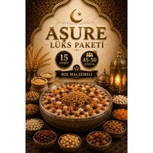Antep Çarşı Pazar Aşure Seti | Bol Malzemeli | Lüks Paket | 15 Çeşit