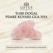 Lotus Atölye ve İyi Yaşam Merkezi 💎 Premium Doğal Taş Gua Sha Masaj Taşı – Brezilya - Ametist, Aventurin & Pembe Kuvars