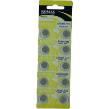 Mudanis Komax Ag9 LR936/LR45/394 Alkalin 10'lu Düğme Pil