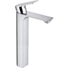 Dellora Moda Uzun Lavabo Bataryası Parlak Krom
