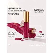 FENİSA Ruj - Unlimited Beauty - FL006 Stardust Magenta - Uzun Süre Kalıcı Parlak / Mat Likit Stardust Magenta
