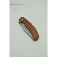 Depo Trend Depotrend Dremel Işlemeli Ceviz Kabzalı Outdoor Çakı - 4034 Paslanmaz Çelik