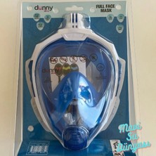 Premini Mavi Renkli Full Face Maske ve Şnorkel Seti S/m Boyutlu