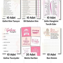 Premini Veda Partisi Kart Seti, 70 Adet Oyun Kartı Bride To Be Soru Kartları Eğlenceli Geline Veda - Ev ve Günlük Kullanım Için Pratik ve Düzenli Çözüm