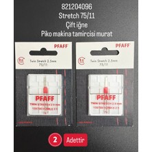 Pfaff Dikiş Makinası Penye Çift Iğnes 2.5 mm 821204096(2 Paket 2 Adettir)