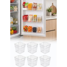 Omilife 1 Adet Buzdolabı Kapak Içi Organizer Kutu Mutfak Düzenleyici Buzdolabı Organizer