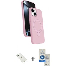 Pileli Store Pilelistore™ iPhone 14 Kılıf Iz Işık Koleksiyonu - Şeffaf Royal Nano Ekran Koruyucu + Diamond Kamera Lens - Yl