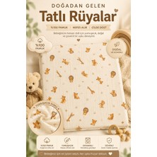 More Home Çok Amaçlı Müslin Örtü, Müslin Bebek Battaniyesi, %100 Pamuk Tek Katlı Müslin BEZ,90X90 cm Animals