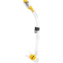 Premini Supernova Dry Şnorkel Clear-Yellow, Konforlu ve Güvenli Deniz Deneyimi