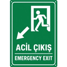 Ti Play Acil Çıkış 50X70CM Pvc Isg Levha