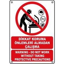 Ti Play Dikkat Koruma Önlemleri Almadan Çalışma 50X70CM Pvc Isg Levha