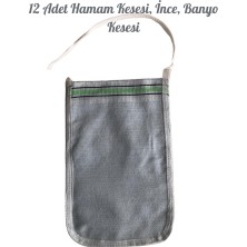 Miosse Home 12'li Paket Ince Hamam Kesesi Geleneksel Banyo Kesesi