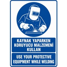 Ti Play Kaynak Yaparken Koruyucu Malzemeni Kullan 50X70CM Pvc Isg Levha