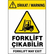 Ti Play Dikkat Forklift Çıkabilir 50X70CM Pvc Isg Levha