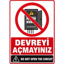 Ti Play Devreyi Açmayınız 50X70CM Pvc Isg Levha