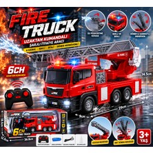 Trust Store Uzaktan Kumandalı Şarjlı Itfaiye Aracı 6 Kanal Rc Merdivenli Itfaiye Kamyonu Işıklı Sesli Döner Merdivenli
