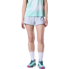 Rossignol Sapa 2in1 Short 4 Kadın Gri Koşu Şortu