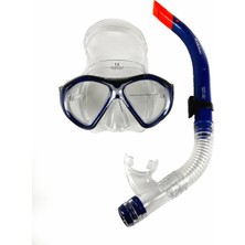 Premini Kadın Su Sporları Mask ve Snorkel Seti, Tempered Glass, Rahat ve Güvenli Kullanım