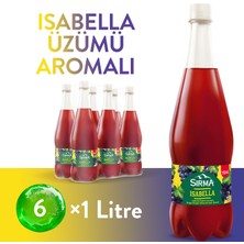 Sırma Isabella Üzümü Aromalı  Doğal Maden Suyu 6x1 L