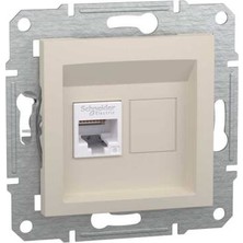 Schneider Electric EPH4770123 Asfora Tekli Krem Çerçevesiz RJ45 Cat6 Utp Data