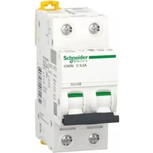 Schneider Electric A9F74270 Acti9 IC60N 2 Kutup 0,5A 6ka C Tipi Otomatik Sigorta
