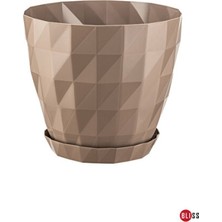 Empressco Baklava Desenli Dekoratif Plastik Saksı 0,6 Lt