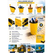 Premini Su Geçirmez 10 Lt Sarı Çanta, Pratik ve Dayanıklı Taşıma Çözümü