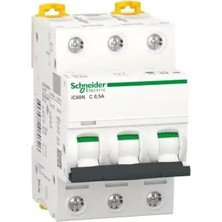 Schneider Electric A9F74370 Acti9 IC60N 3 Kutup 0,5A 6ka C Tipi Otomatik Sigorta
