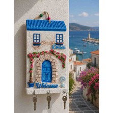 Yıldız İskandinav 🏡 Kişiye Özel Ege Esintili Dekoratif Anahtar Panosu